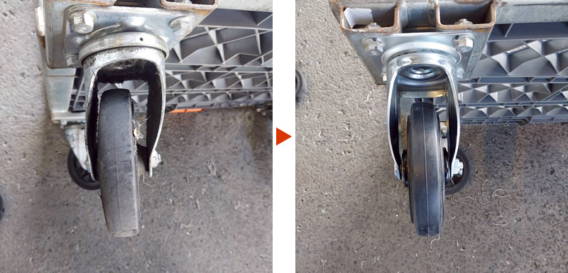 キャスター交換の修理事例